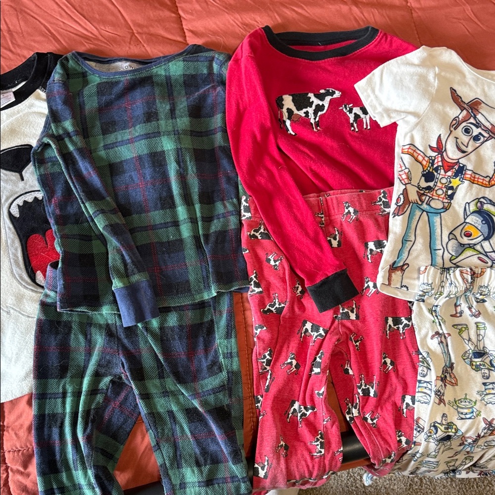 4 Pack Pajama Sets for 5T